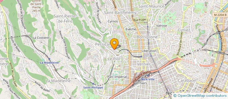 localisation de l'entreprise MONSIEUR CLAUDE DE ROSSO à NICE