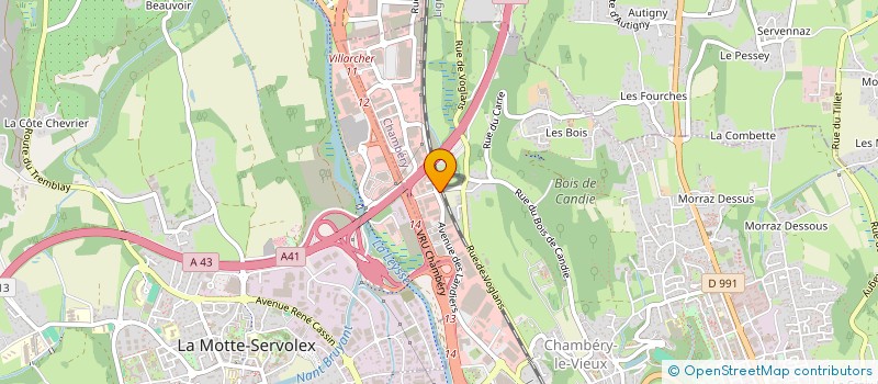 localisation de l'entreprise MONSIEUR CLAUDE DEBRAULT  CHAMBERY