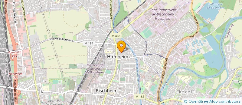 localisation de l'entreprise MONSIEUR CLAUDE DEBS  HNHEIM