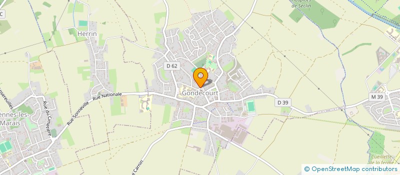 localisation de l'entreprise MONSIEUR CLAUDE DECRUYENAERE  GONDECOURT