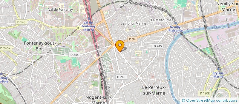 localisation de l'entreprise MONSIEUR CLAUDE DECURNINGE  LE PERREUX-SUR-MARNE