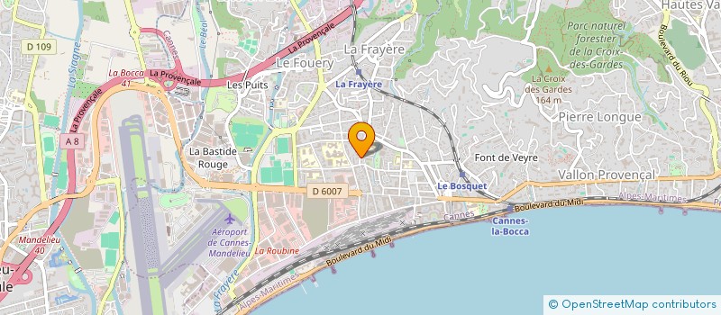 localisation de l'entreprise MONSIEUR CLAUDE DEFRANCESCHI à CANNES