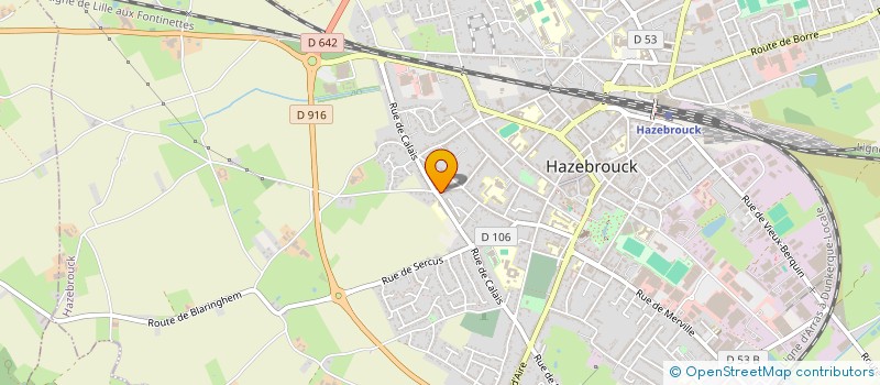 localisation de l'entreprise MONSIEUR CLAUDE DEGRAEVE à HAZEBROUCK