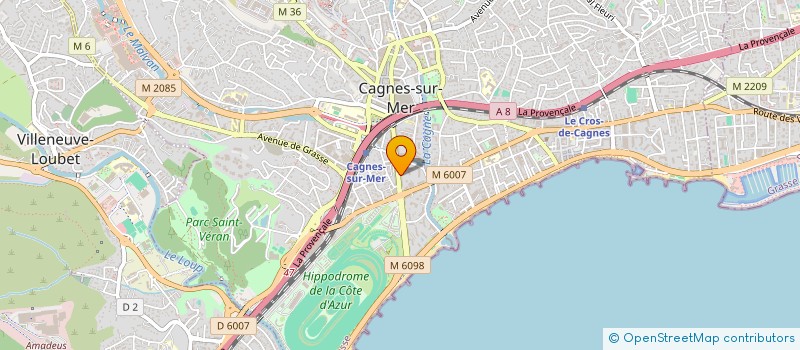 localisation de l'entreprise MONSIEUR CLAUDE DEHU  CAGNES-SUR-MER