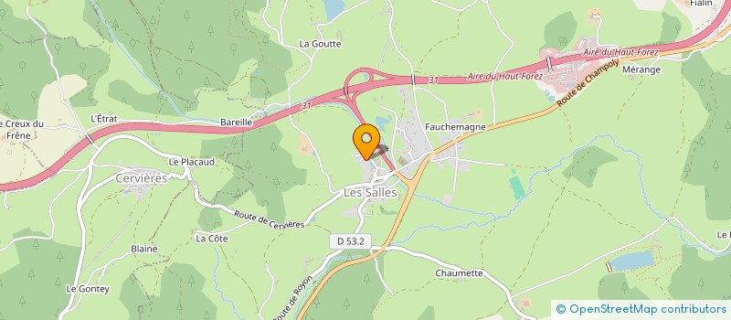 localisation de l'entreprise MONSIEUR CLAUDE DEJOB  NOIRETABLE