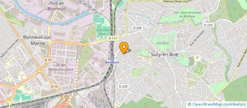 localisation de l'entreprise MONSIEUR CLAUDE DELAHAIGUE  SUCY-EN-BRIE