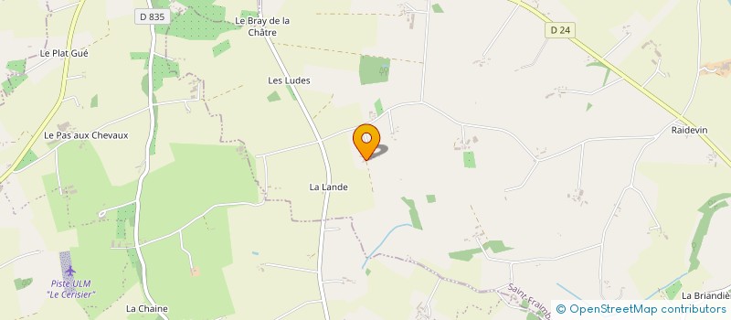 localisation de l'entreprise MONSIEUR CLAUDE DELANGLE à SAINT-FRAIMBAULT