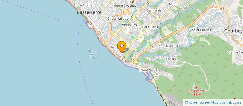 localisation de l'entreprise MONSIEUR CLAUDE DELANNAY à BASSE-TERRE