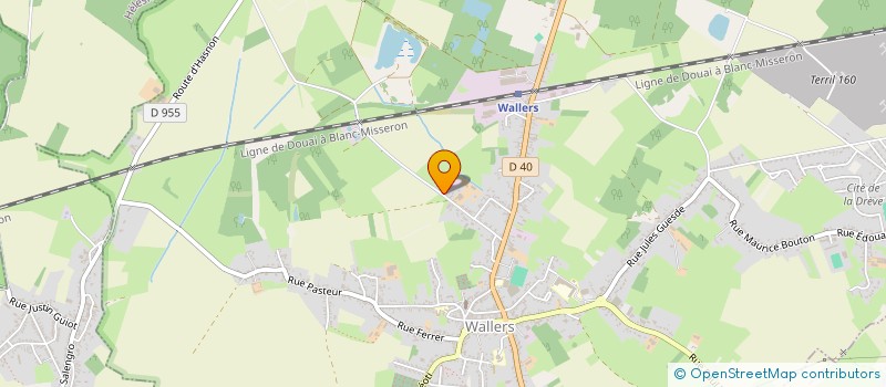 localisation de l'entreprise MONSIEUR CLAUDE DELANNOY  WALLERS