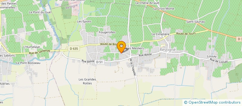 localisation de l'entreprise MONSIEUR CLAUDE DELANOUE  RESTIGNE