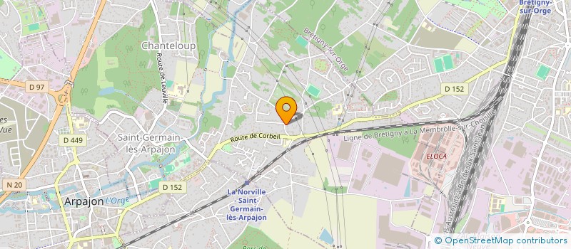 localisation de l'entreprise MONSIEUR CLAUDE DELARUE à SAINT-GERMAIN-LES-ARPAJON