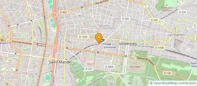 localisation de l'entreprise MONSIEUR CLAUDE DELAUNAY  VINCENNES