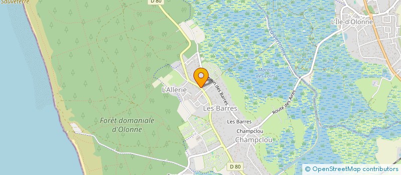 localisation de l'entreprise MONSIEUR CLAUDE DELAVAL à LES SABLES D'OLONNE