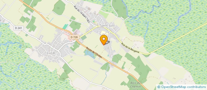 localisation de l'entreprise MONSIEUR CLAUDE DELAVEAU  SAINT-JUST-LUZAC
