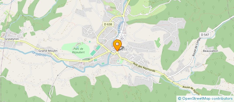 localisation de l'entreprise MONSIEUR CLAUDE DELCLAUX à DIEULEFIT