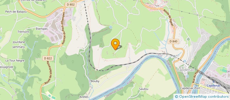 localisation de l'entreprise MONSIEUR CLAUDE DELCLAUX  CARDAILLAC