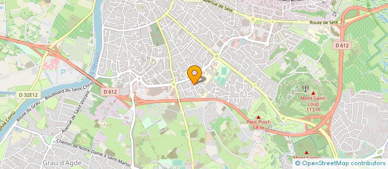 localisation de l'entreprise MONSIEUR CLAUDE DELEVALLEZ  AGDE