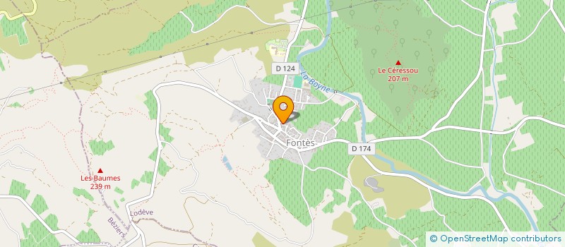 localisation de l'entreprise MONSIEUR CLAUDE DELFAU  FONTES