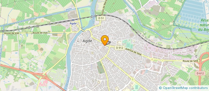localisation de l'entreprise MONSIEUR CLAUDE DELFIEU  AGDE
