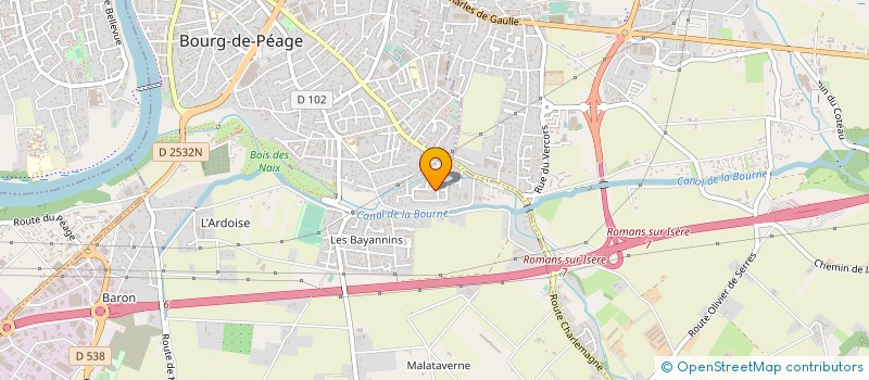 localisation de l'entreprise MONSIEUR CLAUDE DELLUC à BOURG-DE-PEAGE