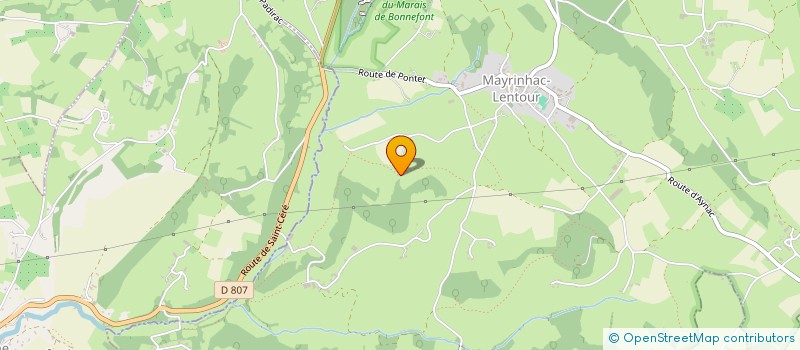 localisation de l'entreprise MONSIEUR CLAUDE DELLUC  MAYRINHAC-LENTOUR