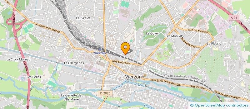 localisation de l'entreprise MONSIEUR CLAUDE DELOINCE  VIERZON