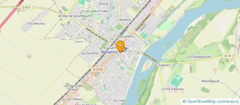 localisation de l'entreprise MONSIEUR CLAUDE DELOSIER à BEAUGENCY