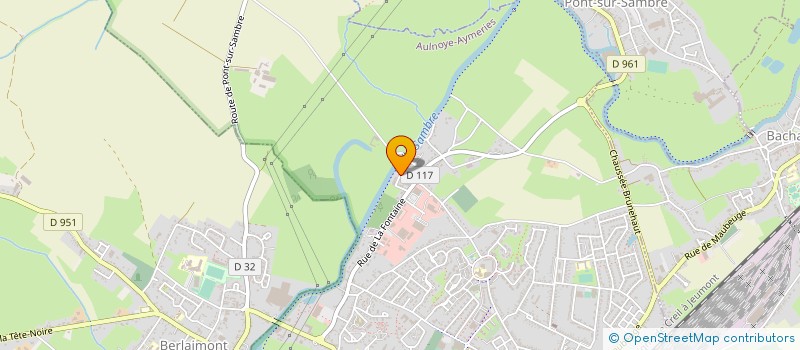 localisation de l'entreprise MONSIEUR CLAUDE DELVALLEE  AULNOYE-AYMERIES