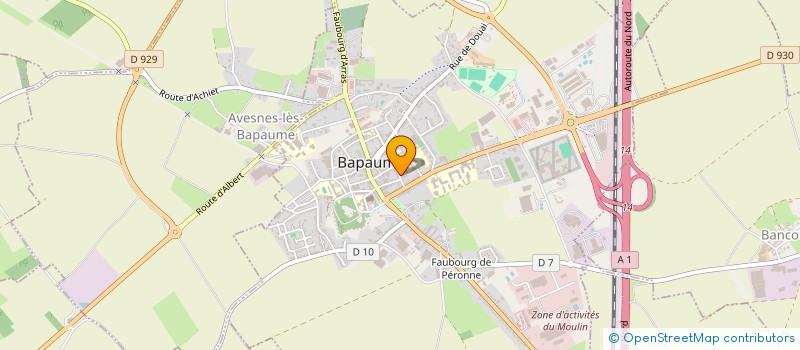 localisation de l'entreprise MONSIEUR CLAUDE DEMONT  BAPAUME