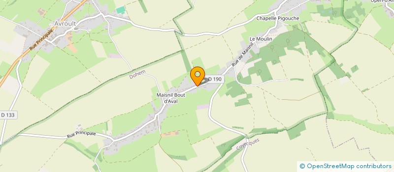 localisation de l'entreprise MONSIEUR CLAUDE DENEUVILLE  ACQUIN-WESTBECOURT