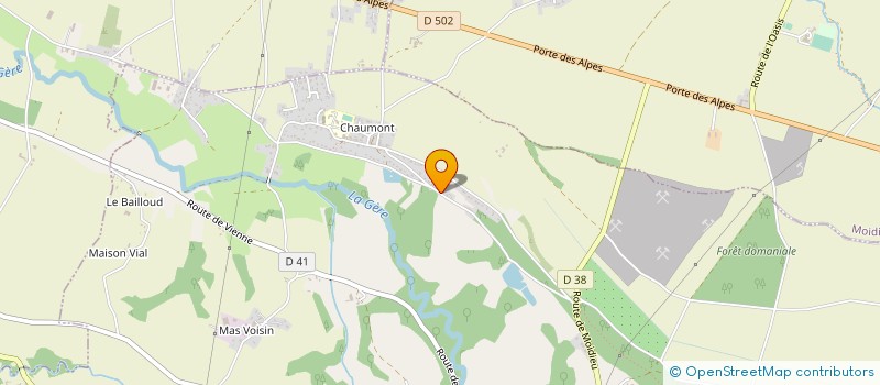 localisation de l'entreprise MONSIEUR CLAUDE DENIGOT  EYZIN-PINET