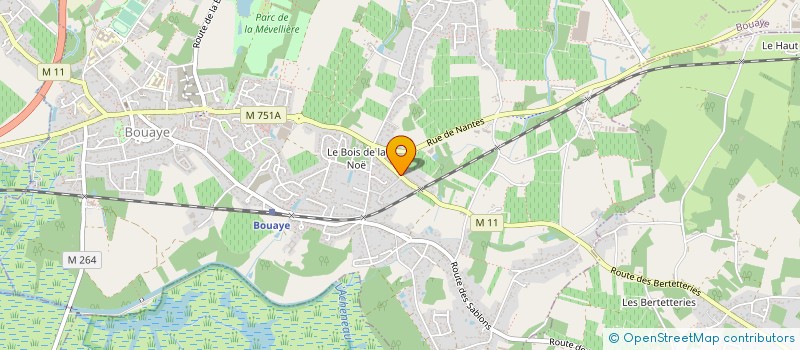 localisation de l'entreprise MONSIEUR CLAUDE DENIS  BOUAYE