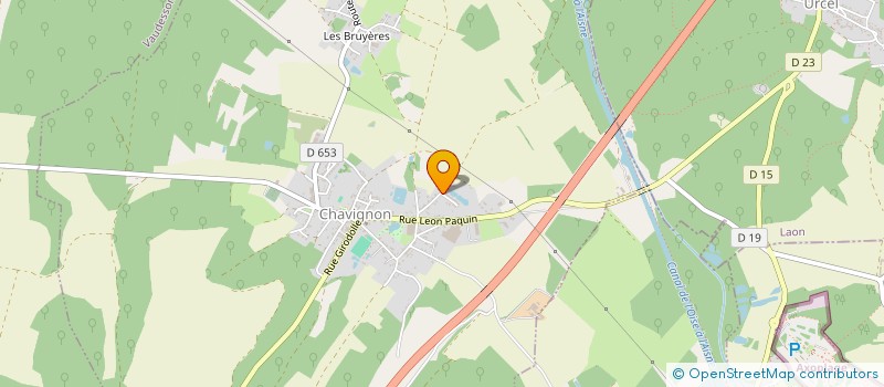 localisation de l'entreprise MONSIEUR CLAUDE DERIGNY à CHAVIGNON