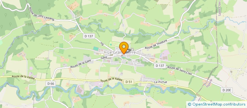 localisation de l'entreprise MONSIEUR CLAUDE DERIONS  LE GRAND-SERRE