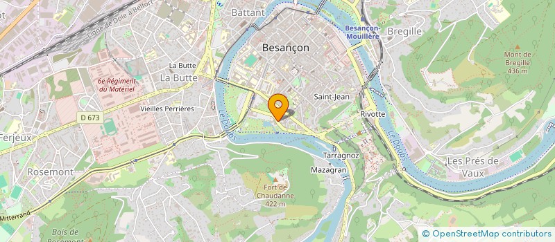 localisation de l'entreprise MONSIEUR CLAUDE DERIVAZ à BESANCON