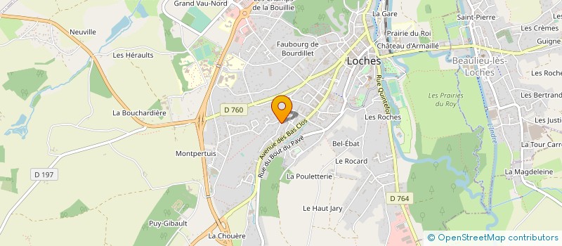 localisation de l'entreprise MONSIEUR CLAUDE DEROCHE à LOCHES