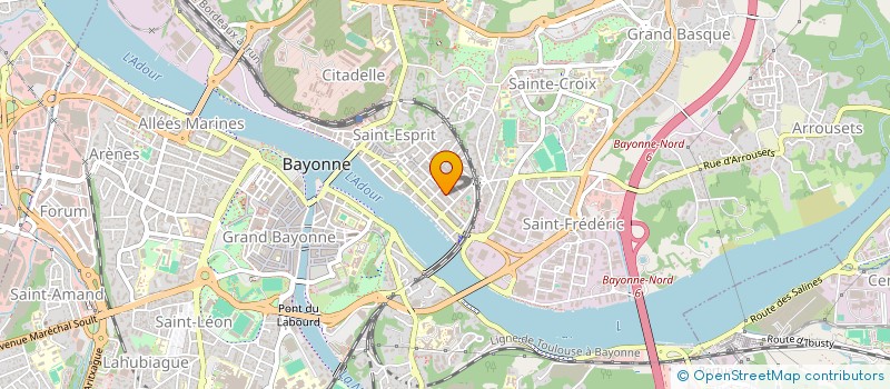 localisation de l'entreprise MONSIEUR CLAUDE DERSOIR  BAYONNE