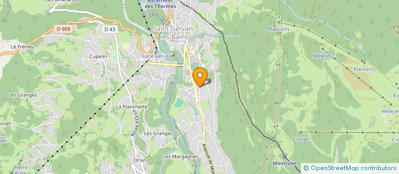 localisation de l'entreprise MONSIEUR CLAUDE DESAILLOUD  SAINT-GERVAIS-LES-BAINS