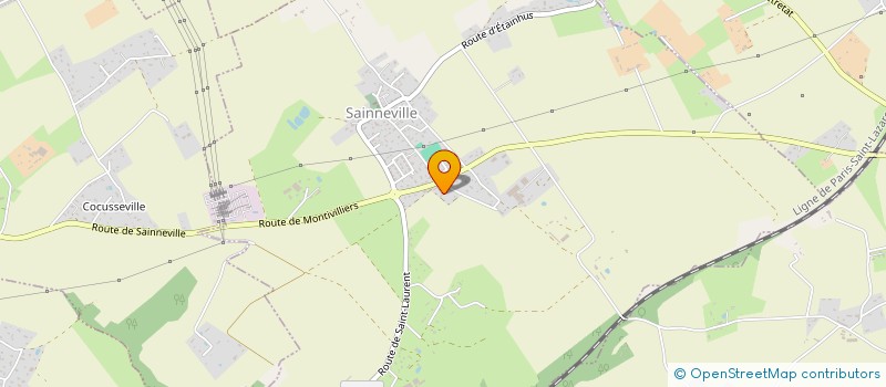 localisation de l'entreprise MONSIEUR CLAUDE DESCHAMPS  SAINNEVILLE