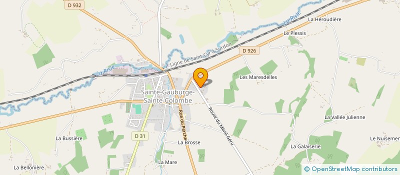 localisation de l'entreprise MONSIEUR CLAUDE DESHAYES à ECHAUFFOUR