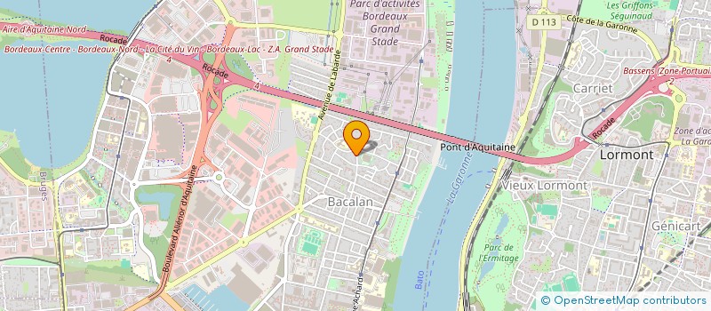 localisation de l'entreprise MONSIEUR CLAUDE DESSAINT à BORDEAUX