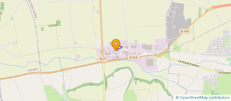 localisation de l'entreprise MONSIEUR CLAUDE DESSAUX  LA COTE-SAINT-ANDRE