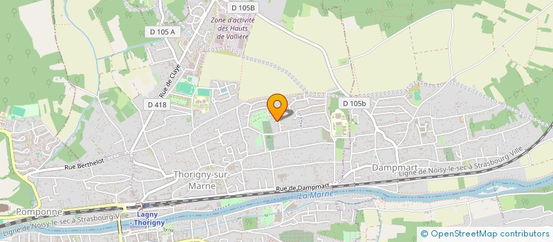 localisation de l'entreprise MONSIEUR CLAUDE DIDELOT  THORIGNY-SUR-MARNE