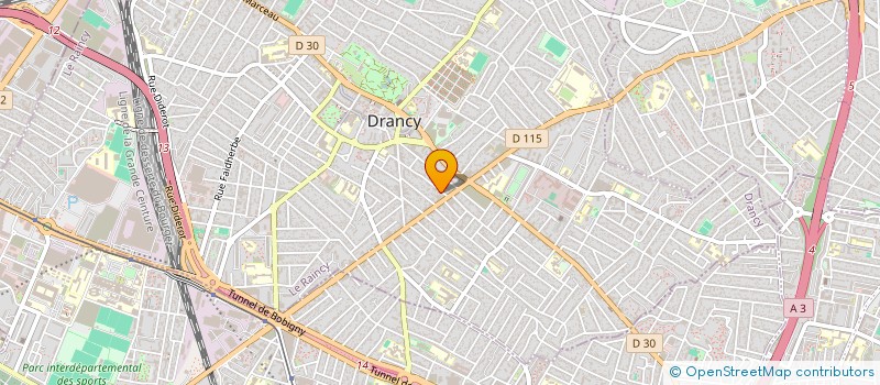 localisation de l'entreprise MONSIEUR CLAUDE DIEUPART à DRANCY