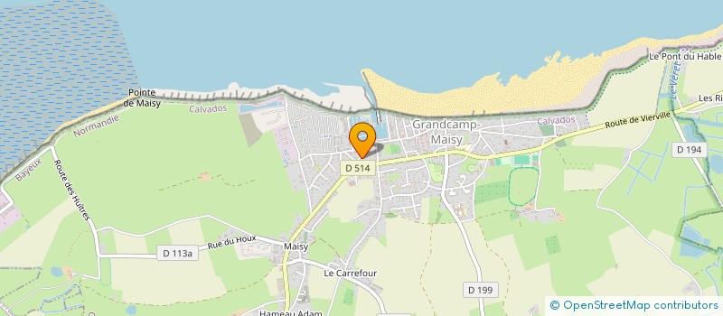 localisation de l'entreprise MONSIEUR CLAUDE DOINEIL  GRANDCAMP-MAISY