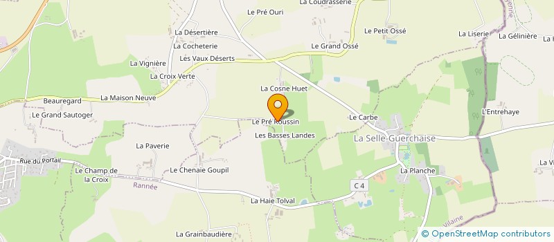 localisation de l'entreprise MONSIEUR CLAUDE DOLAINE  AVAILLES-SUR-SEICHE