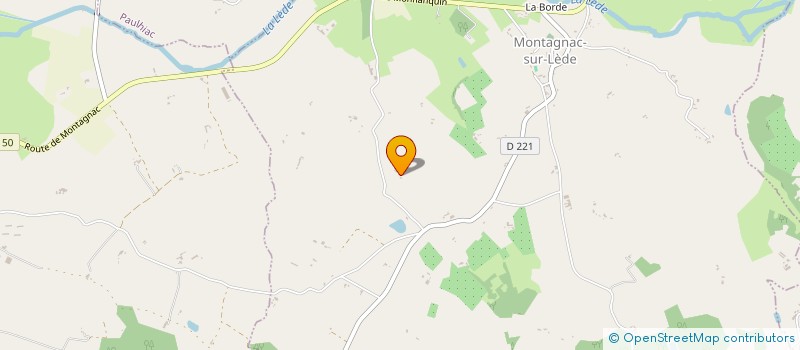 localisation de l'entreprise MONSIEUR CLAUDE DOMENGIE  MONTAGNAC-SUR-LEDE