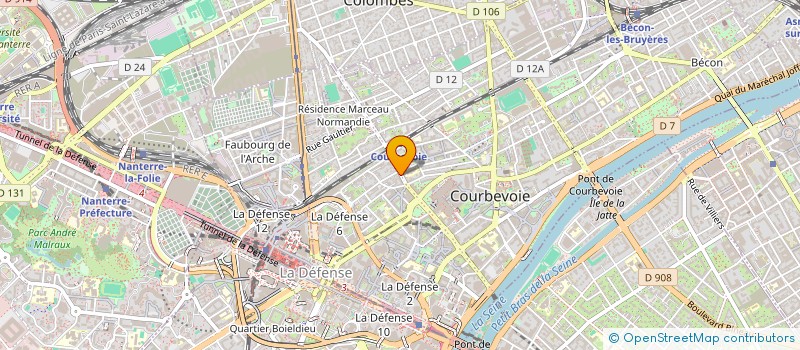 localisation de l'entreprise MONSIEUR CLAUDE DONEY à COURBEVOIE