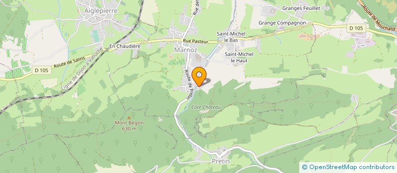 localisation de l'entreprise MONSIEUR CLAUDE DORNIER  PONT D'HERY