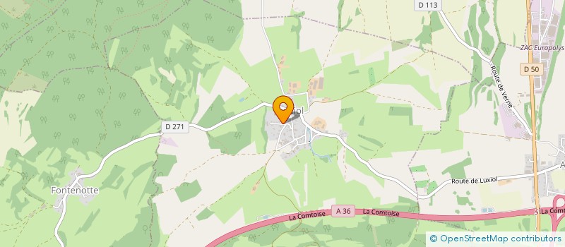 localisation de l'entreprise MONSIEUR CLAUDE DORNIER  LUXIOL